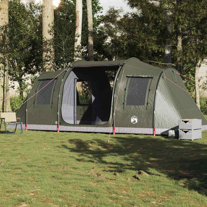 Tunnelzelt 4 Personen Wasserdicht Olivgrün