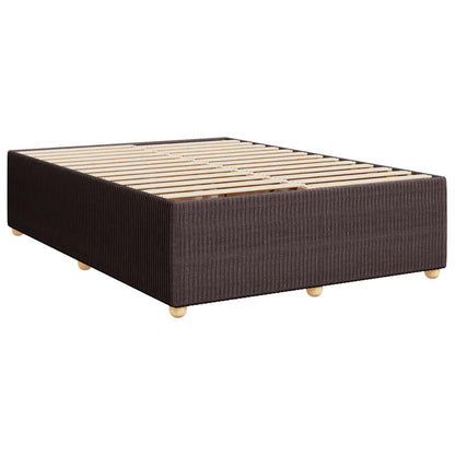 Boxspringbett Mit Matratze Stoff Dunkelbraun
