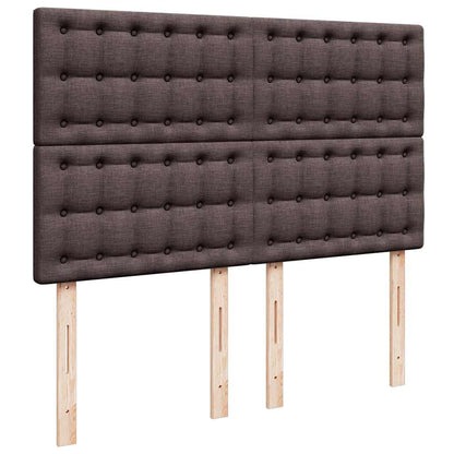 Boxspringbett Mit Matratze Stoff Dunkelbraun