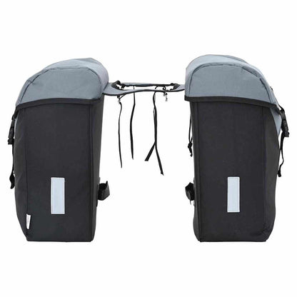 Fahrradtasche Grau Und Schwarz 31,5 X 15,5 X 40 Cm Polyester