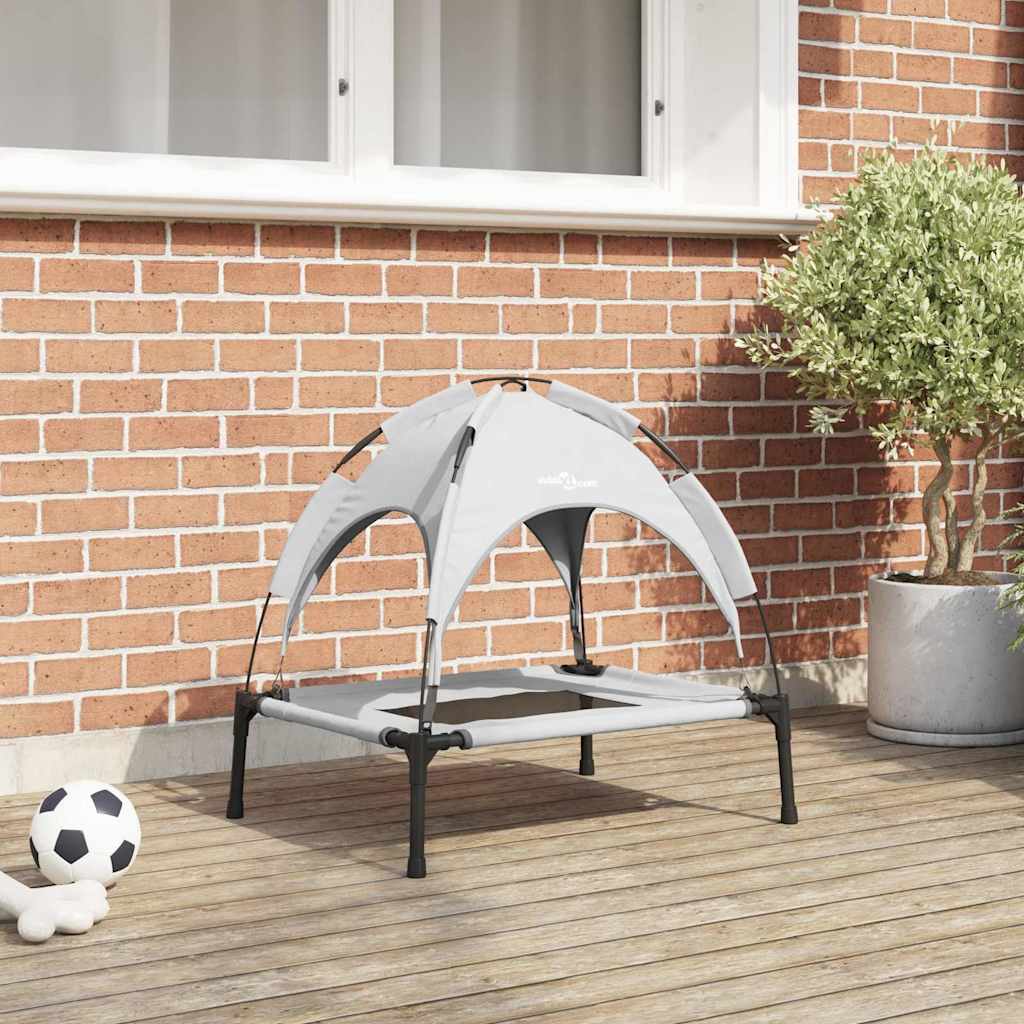 Hundebett Silber Grau Stahl