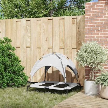 Hundebett Silber Grau Stahl