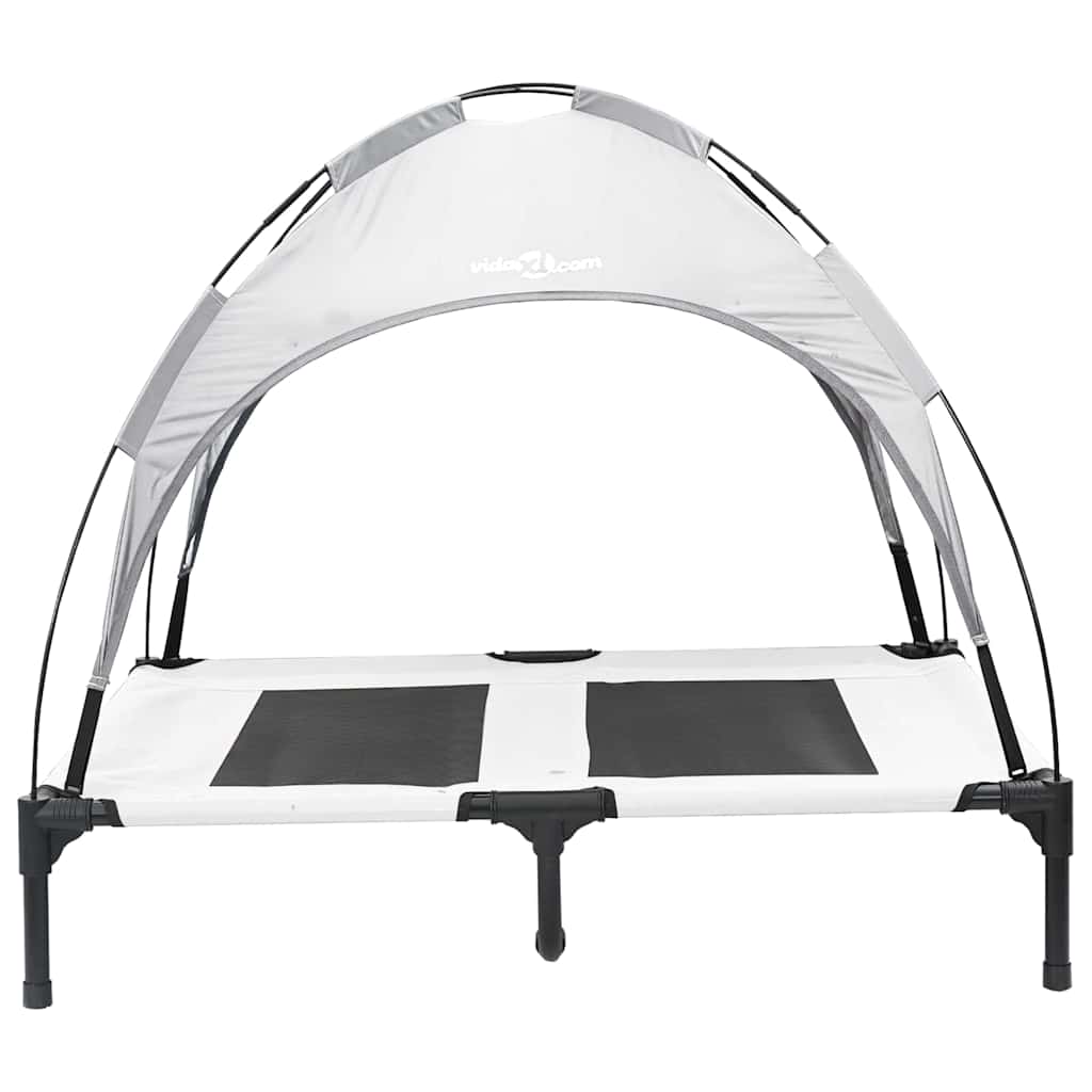 Hundebett Silber Grau Stahl