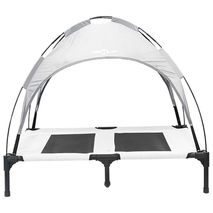 Hundebett Silber Grau Stahl