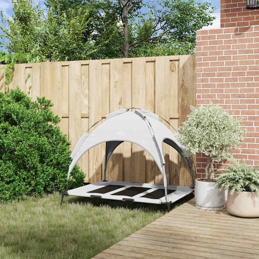 Hundebett Silber Grau Stahl