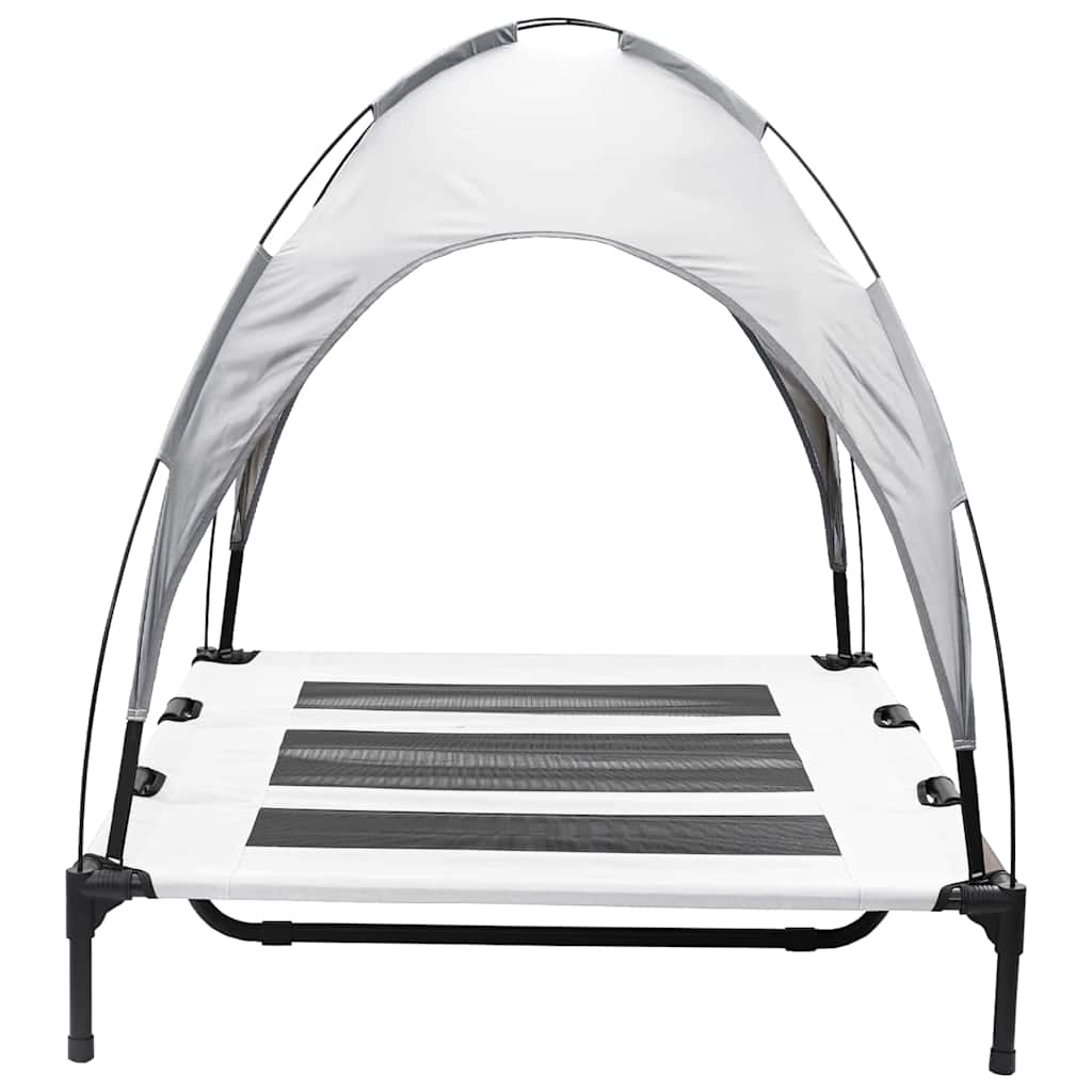 Hundebett Silber Grau Stahl