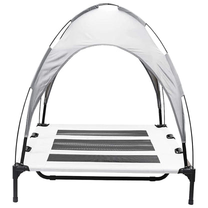 Hundebett Silber Grau Stahl