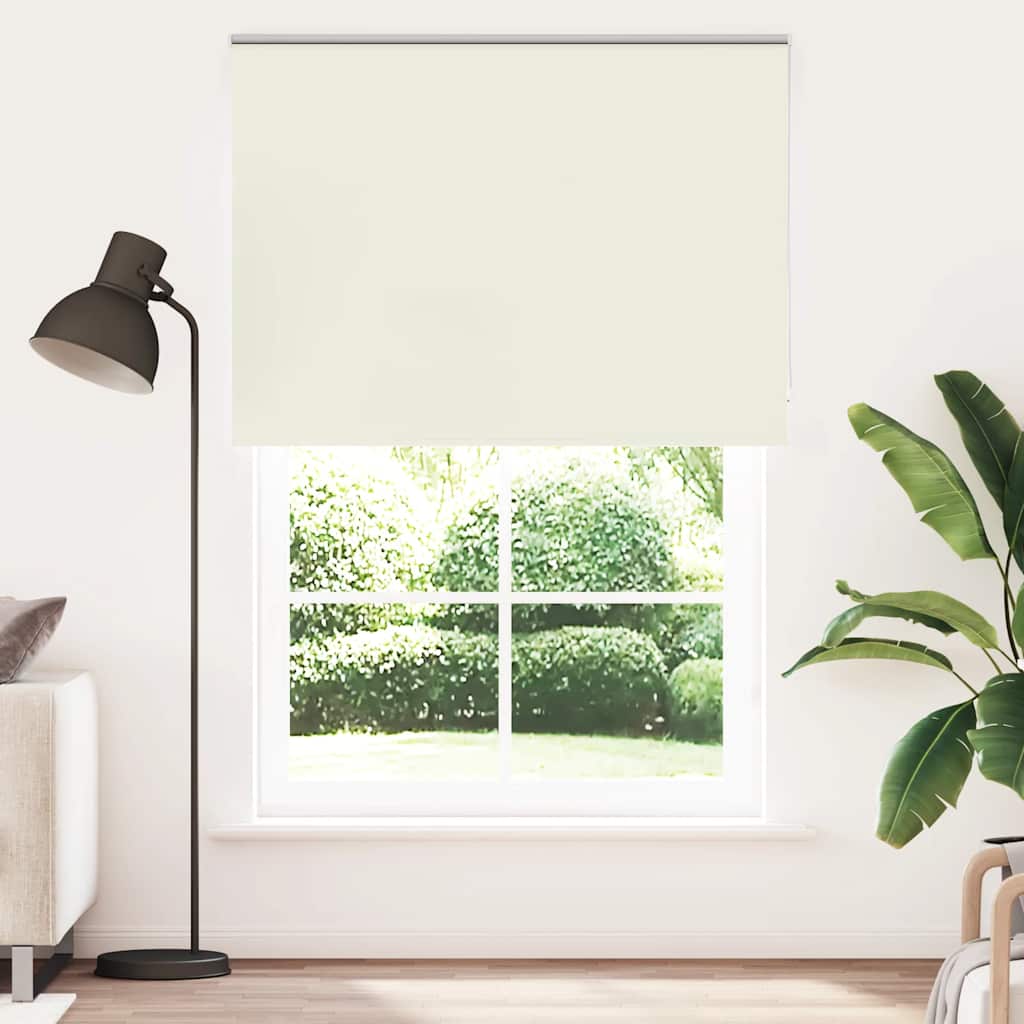 Verdunkelungsrollo Cremeweiß 165X210Cm Stoffbreite 161,6Cm Gebrochen Weiß