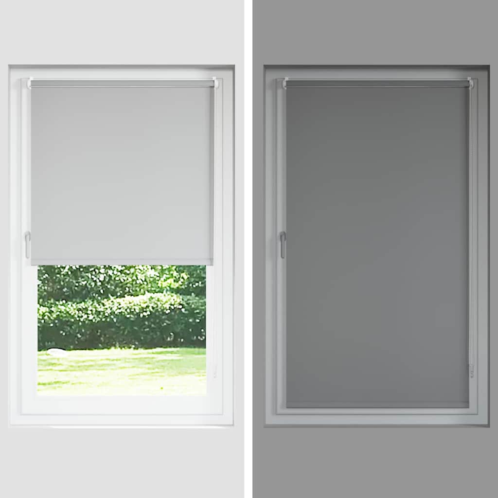 Verdunkelungsrollo Cremeweiß 150X230Cm Stoffbreite 146,6Cm Gebrochen Weiß