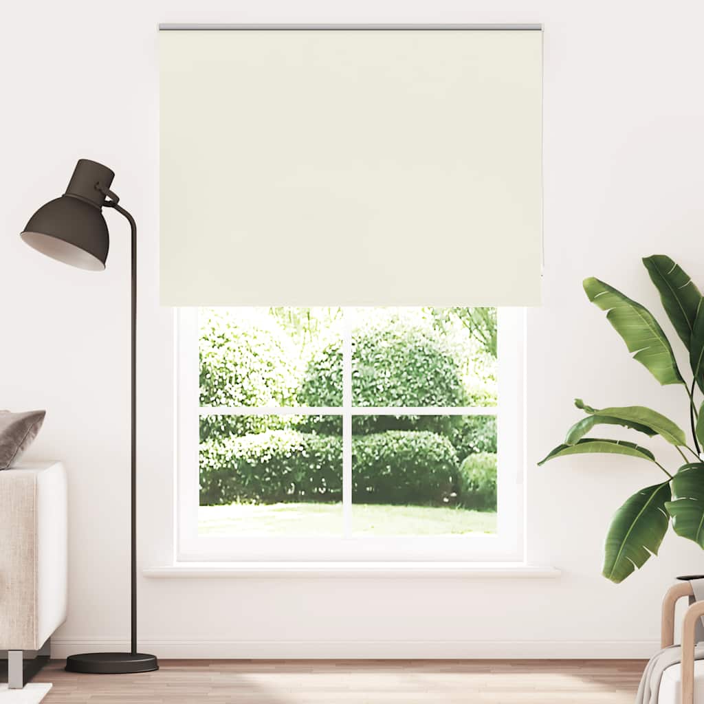 Verdunkelungsrollo Cremeweiß 150X230Cm Stoffbreite 146,6Cm Gebrochen Weiß