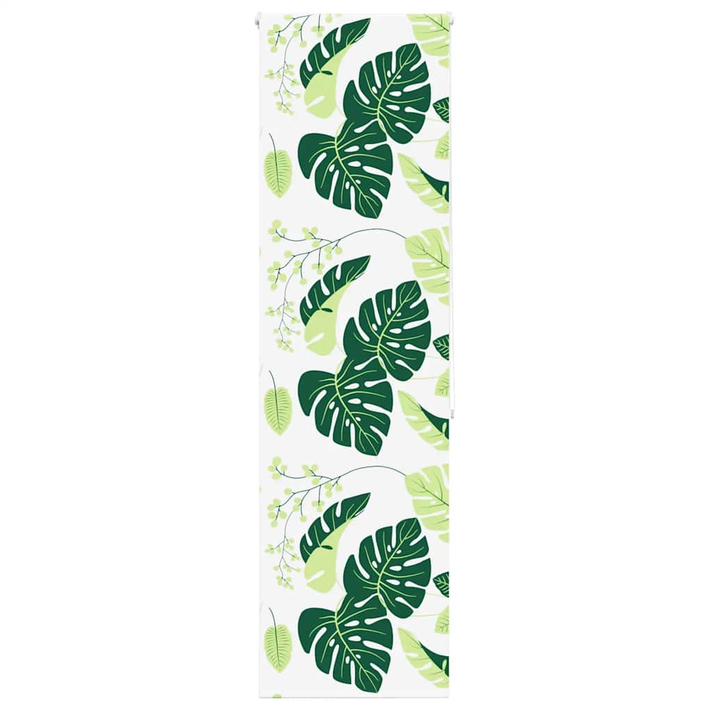 Duschrollo Stoffbreite 116 Cm Grüne Blätter