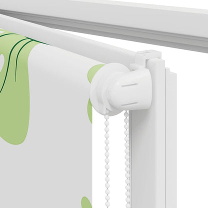 Duschrollo Stoffbreite 116 Cm Grüne Blätter