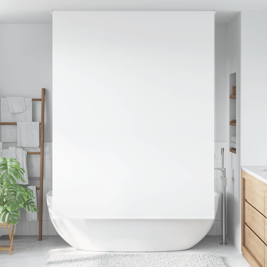 Duschrollo Stoffbreite 66 Cm Weiß