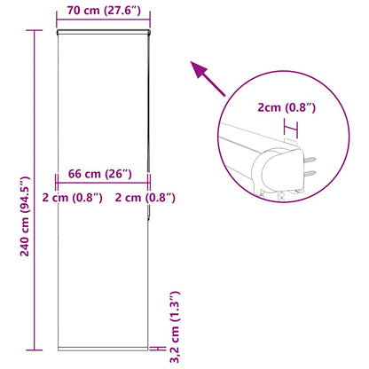 Duschrollo Stoffbreite 66 Cm Weiß