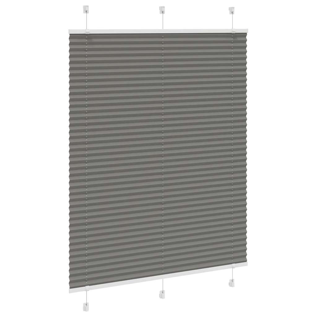 Plissee Stoffbreite 104,4 Cm Polyester Anthrazit
