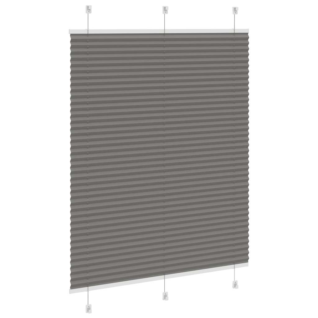 Plissee Stoffbreite 104,4 Cm Polyester Anthrazit