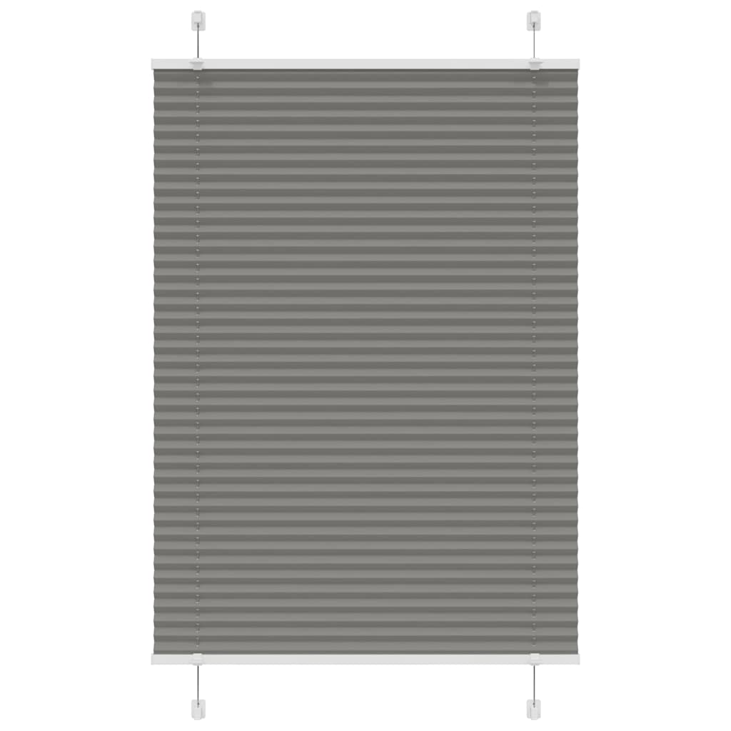 Plissee Stoffbreite 104,4 Cm Polyester Anthrazit
