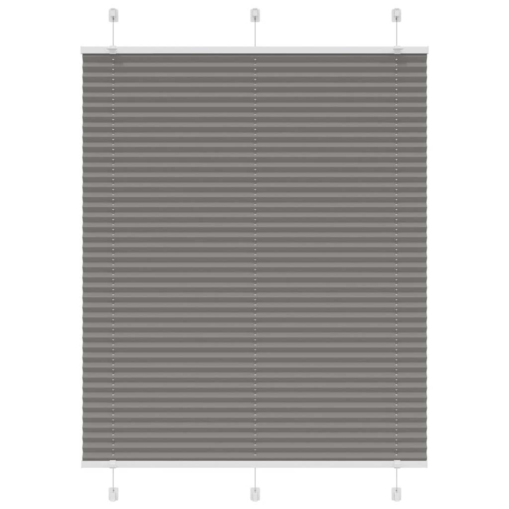 Plissee Stoffbreite 104,4 Cm Polyester Anthrazit