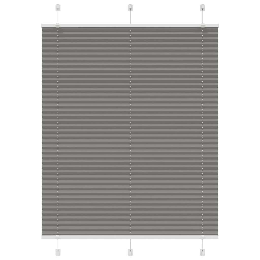 Plissee Stoffbreite 104,4 Cm Polyester Anthrazit
