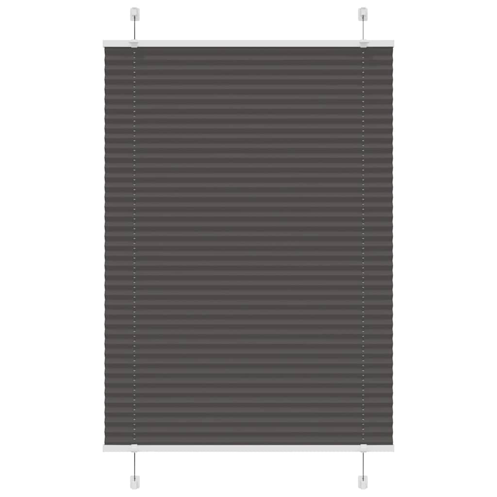 Plissee Stoffbreite 104,4 Cm Polyester Schwarz