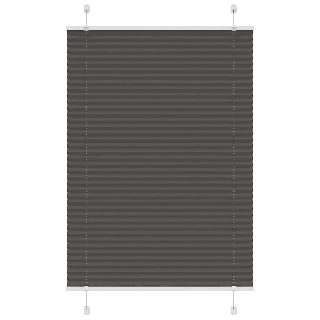 Plissee Stoffbreite 104,4 Cm Polyester Schwarz
