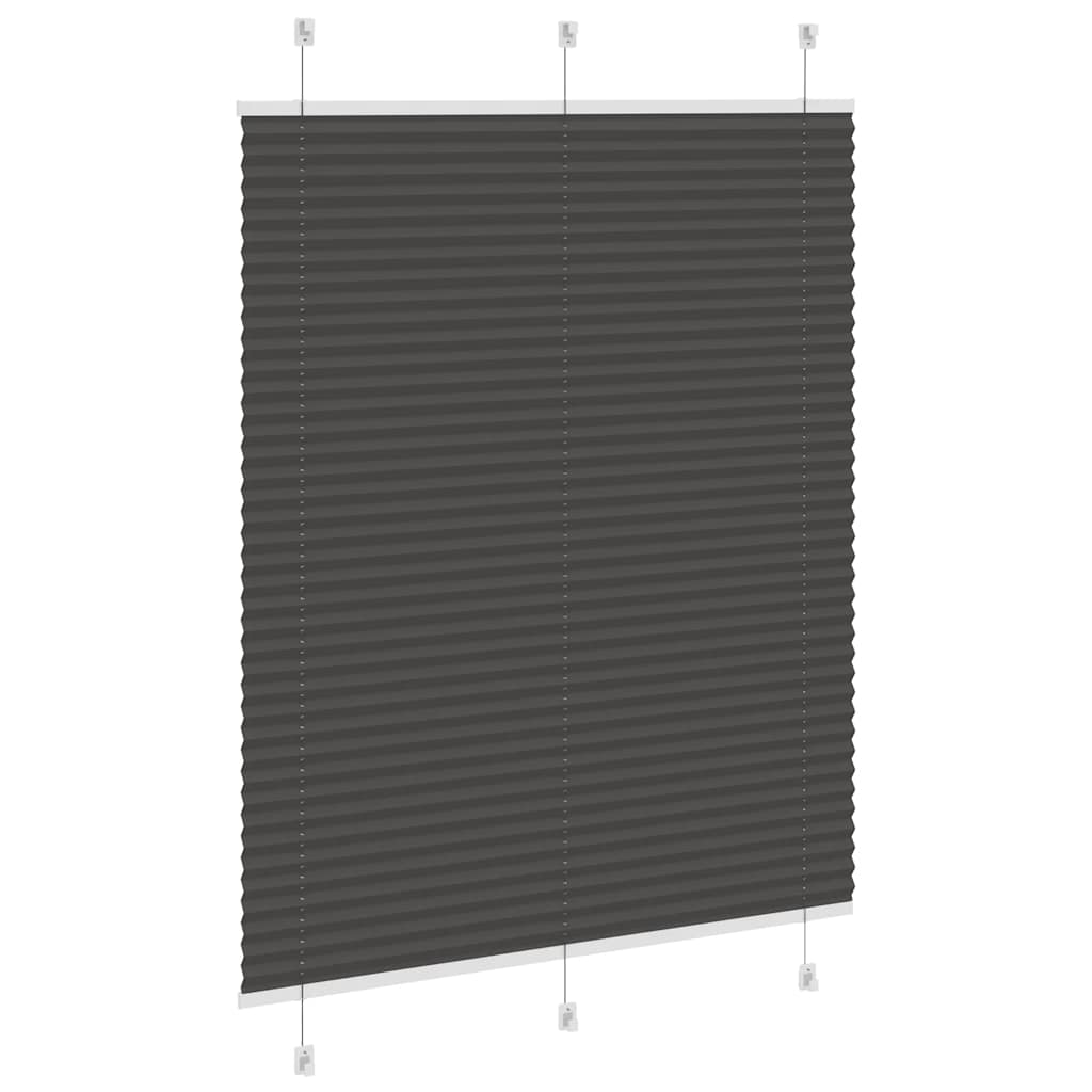 Plissee Stoffbreite 104,4 Cm Polyester Schwarz