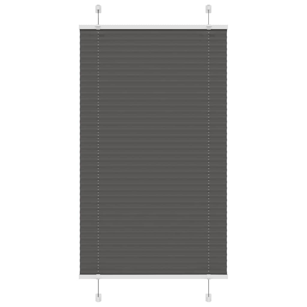 Plissee Stoffbreite 104,4 Cm Polyester Schwarz