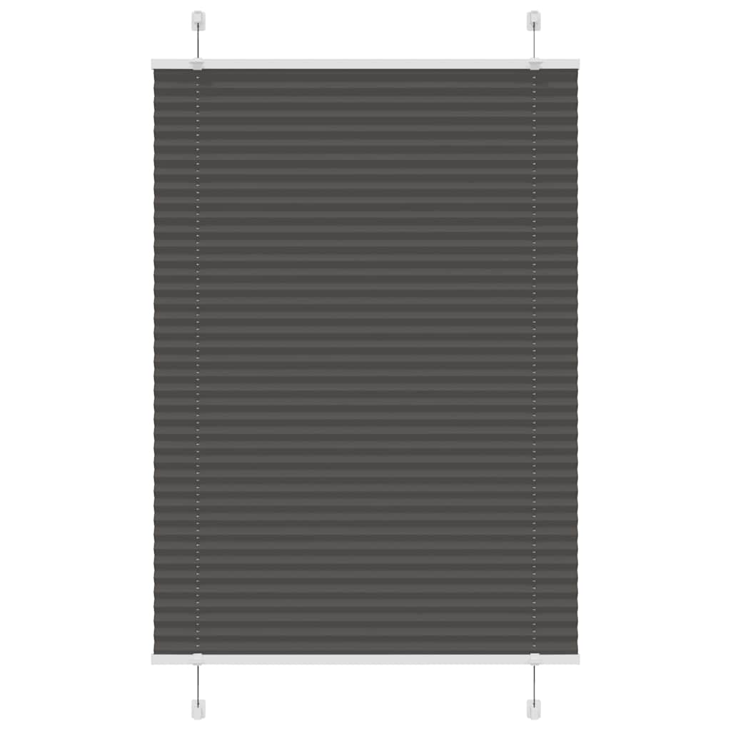 Plissee Stoffbreite 104,4 Cm Polyester Schwarz