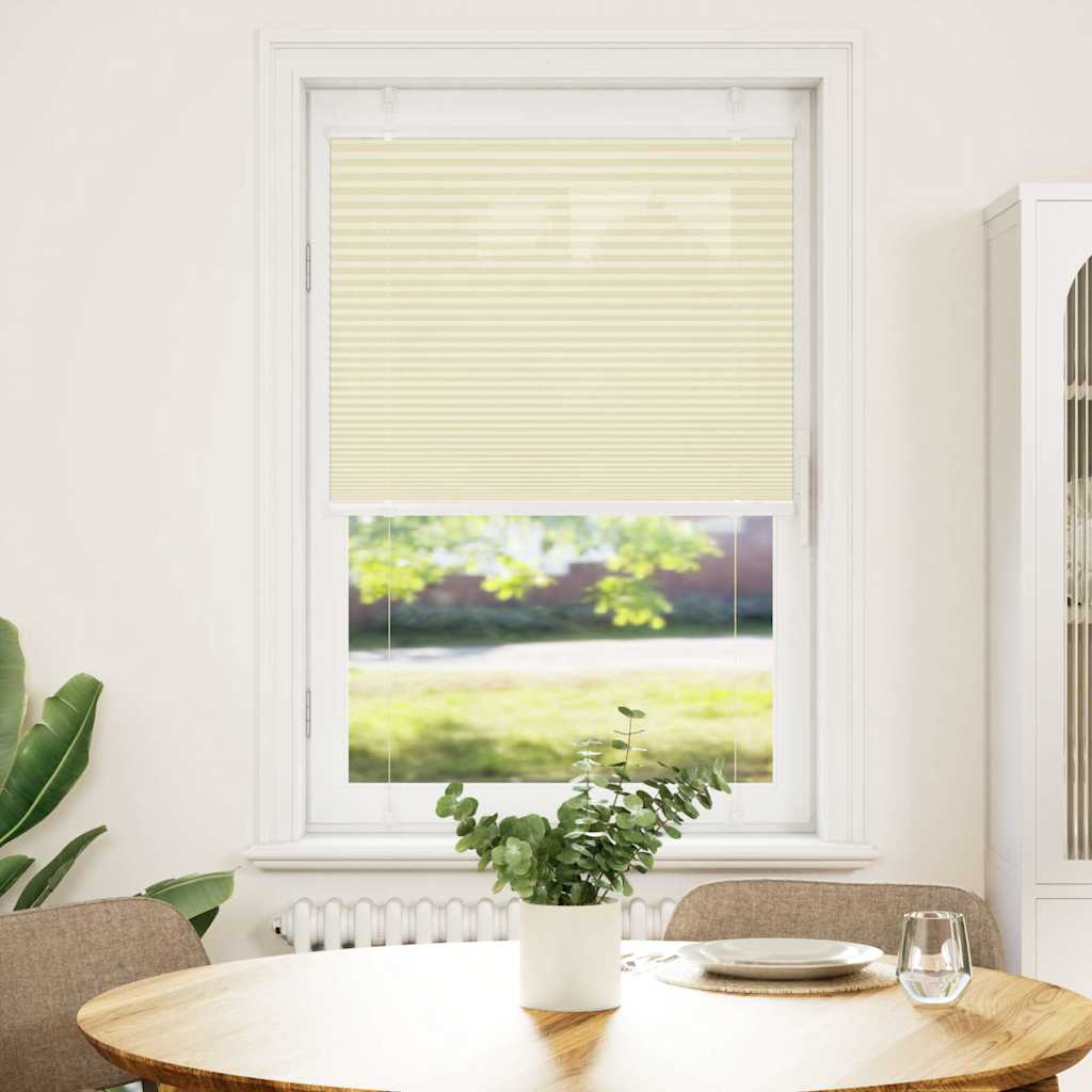 Plissee Stoffbreite 79,4 Cm Polyester Creme