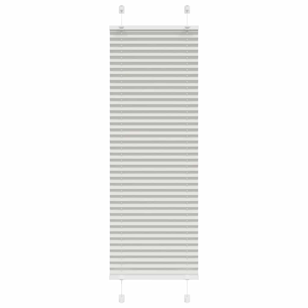 Plissee Stoffbreite 64,4 Cm Polyester Hellgrau