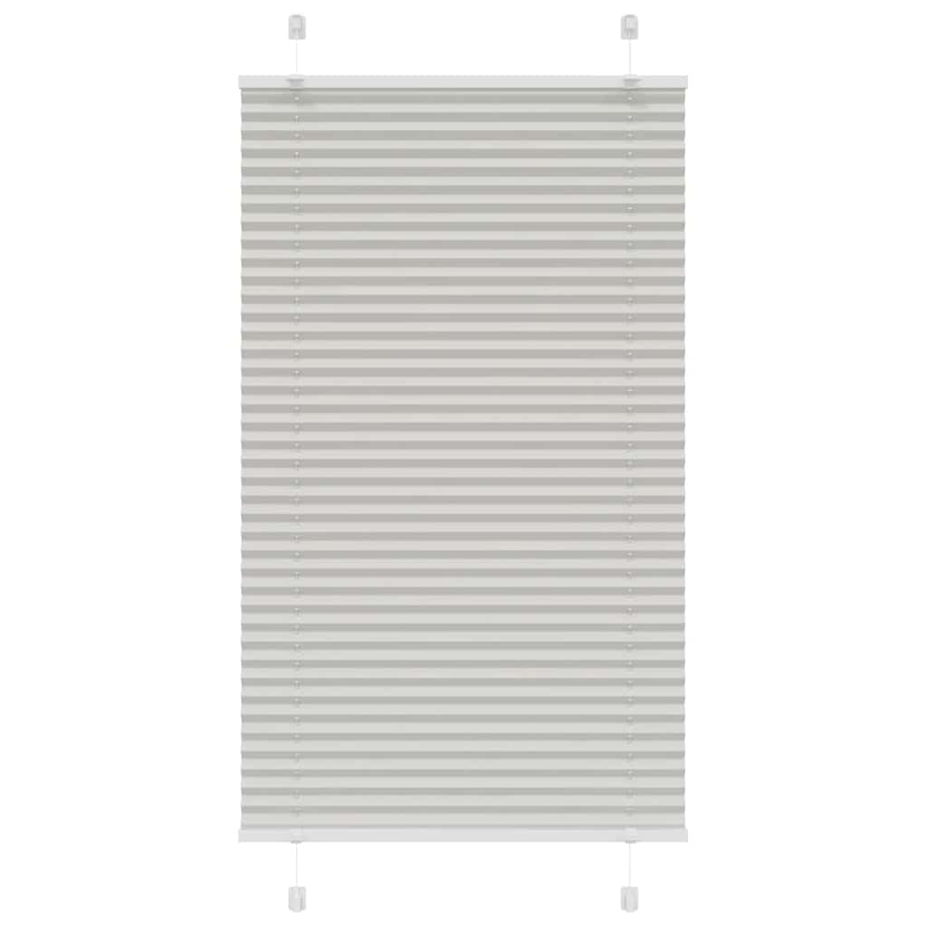Plissee Stoffbreite 64,4 Cm Polyester Hellgrau