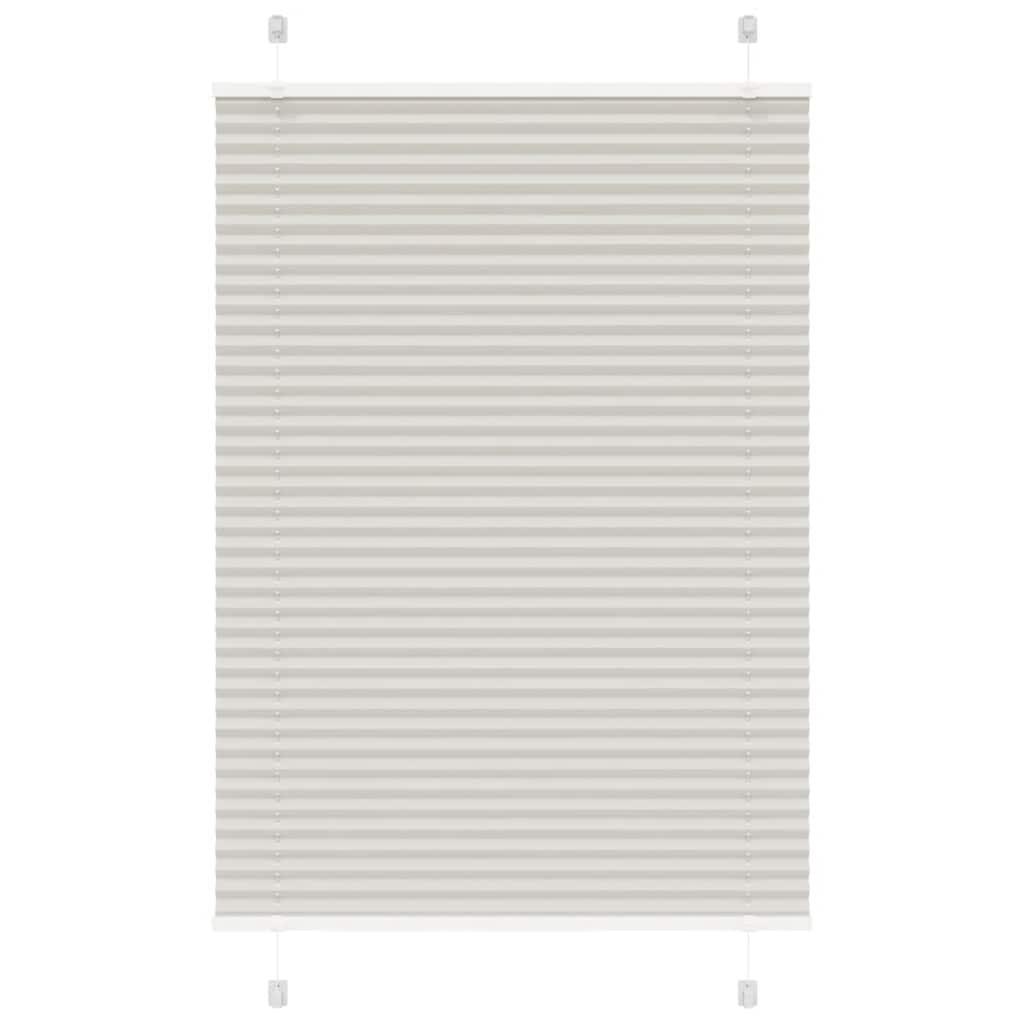 Plissee Stoffbreite 64,4 Cm Polyester Hellgrau