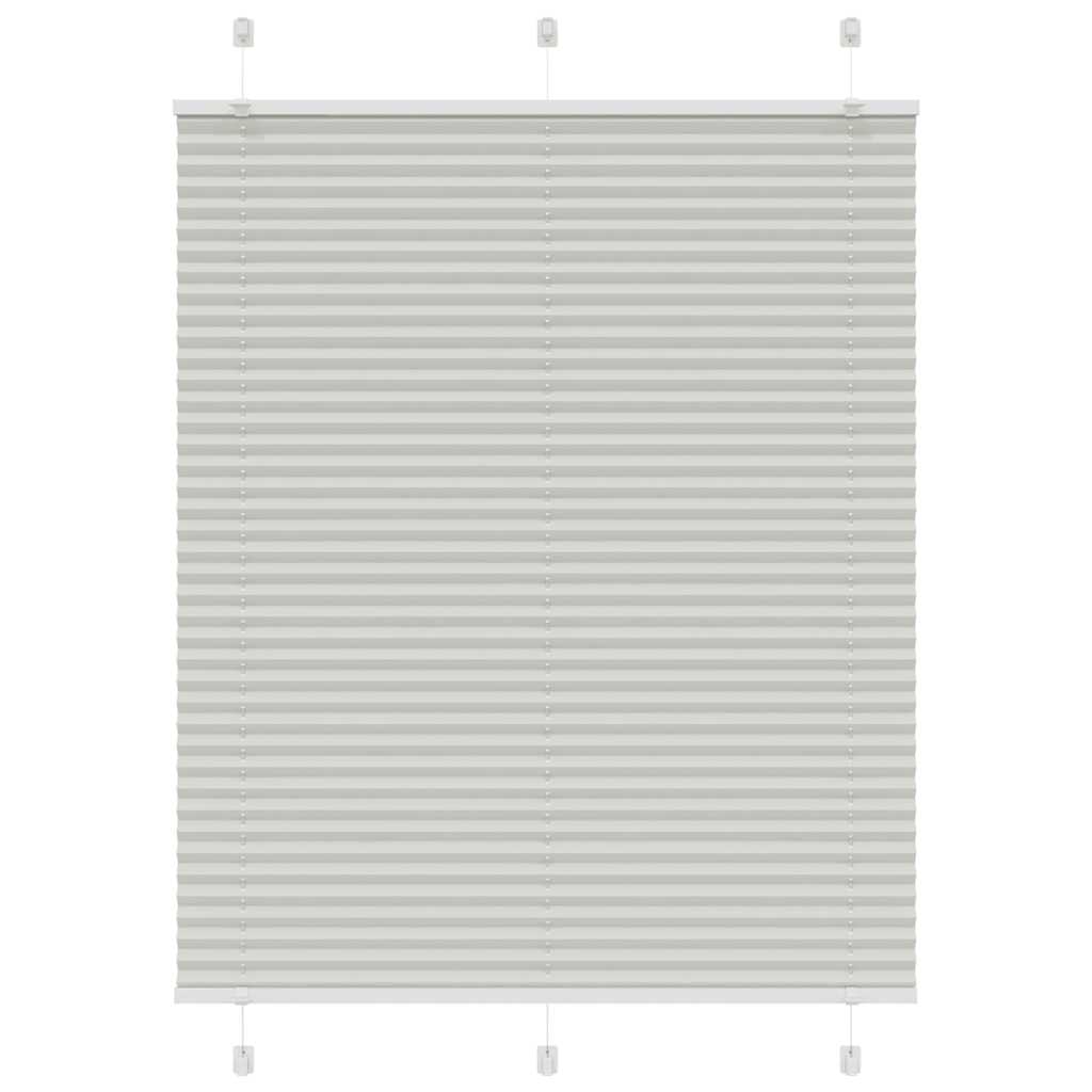 Plissee Stoffbreite 64,4 Cm Polyester Hellgrau