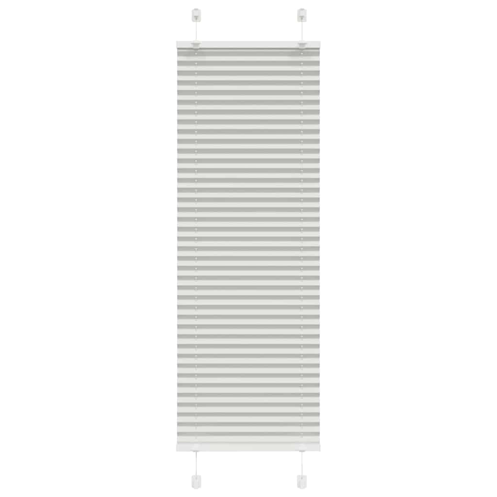 Plissee Stoffbreite 64,4 Cm Polyester Hellgrau