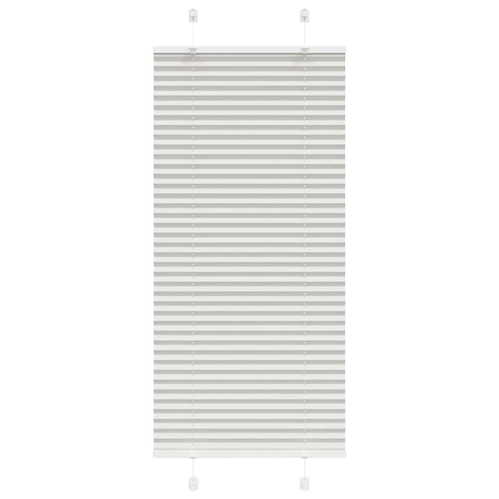Plissee Stoffbreite 64,4 Cm Polyester Hellgrau