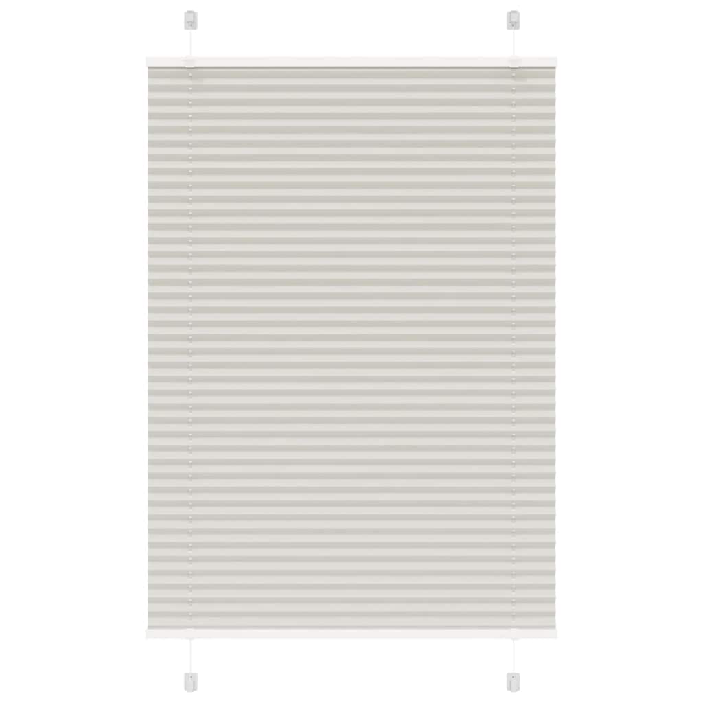 Plissee Stoffbreite 64,4 Cm Polyester Hellgrau