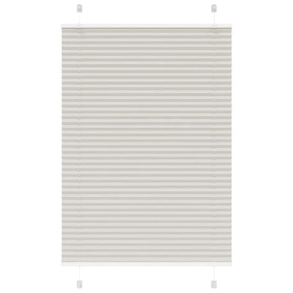 Plissee Stoffbreite 64,4 Cm Polyester Hellgrau