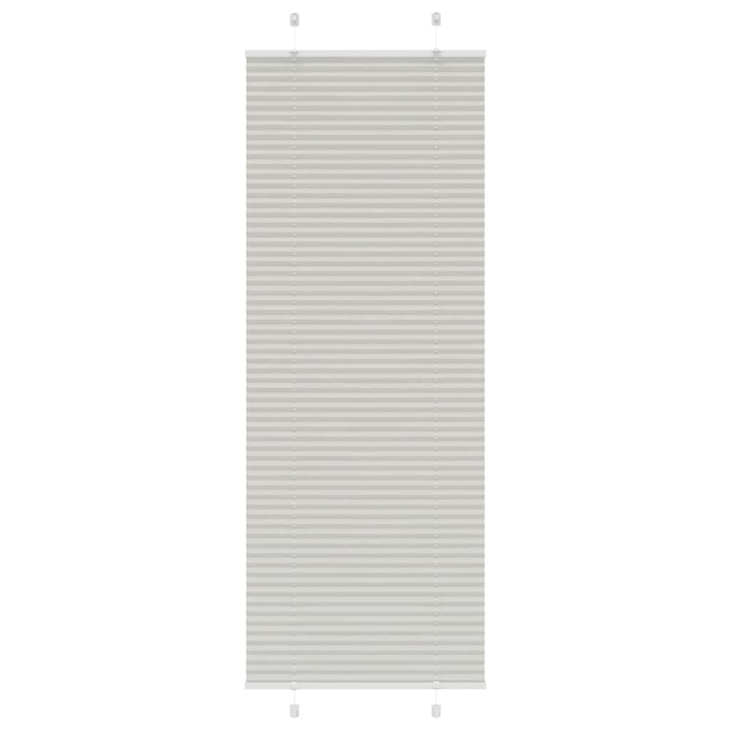 Plissee Stoffbreite 64,4 Cm Polyester Hellgrau