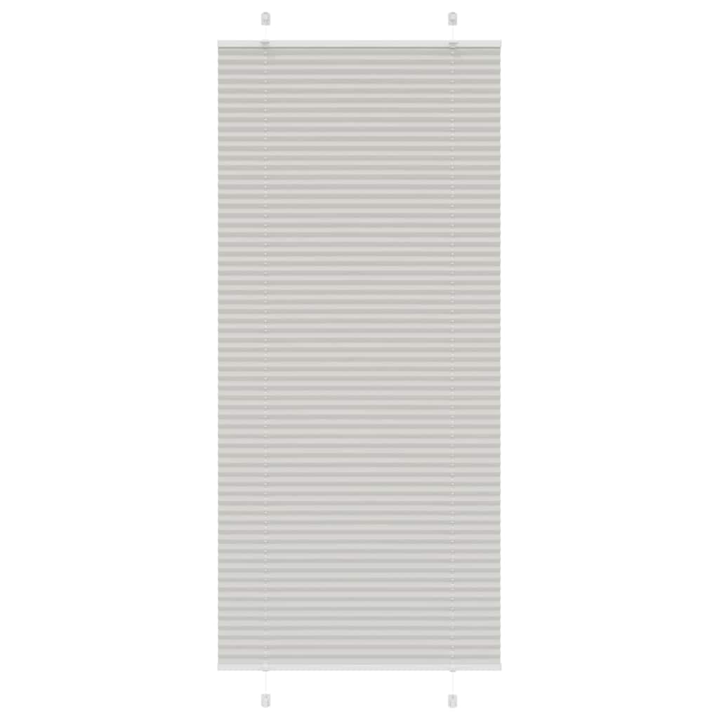 Plissee Stoffbreite 64,4 Cm Polyester Hellgrau