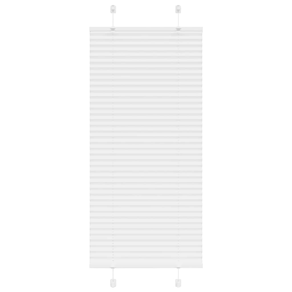 Plissee Stoffbreite 89,4 Cm Polyester Weiß