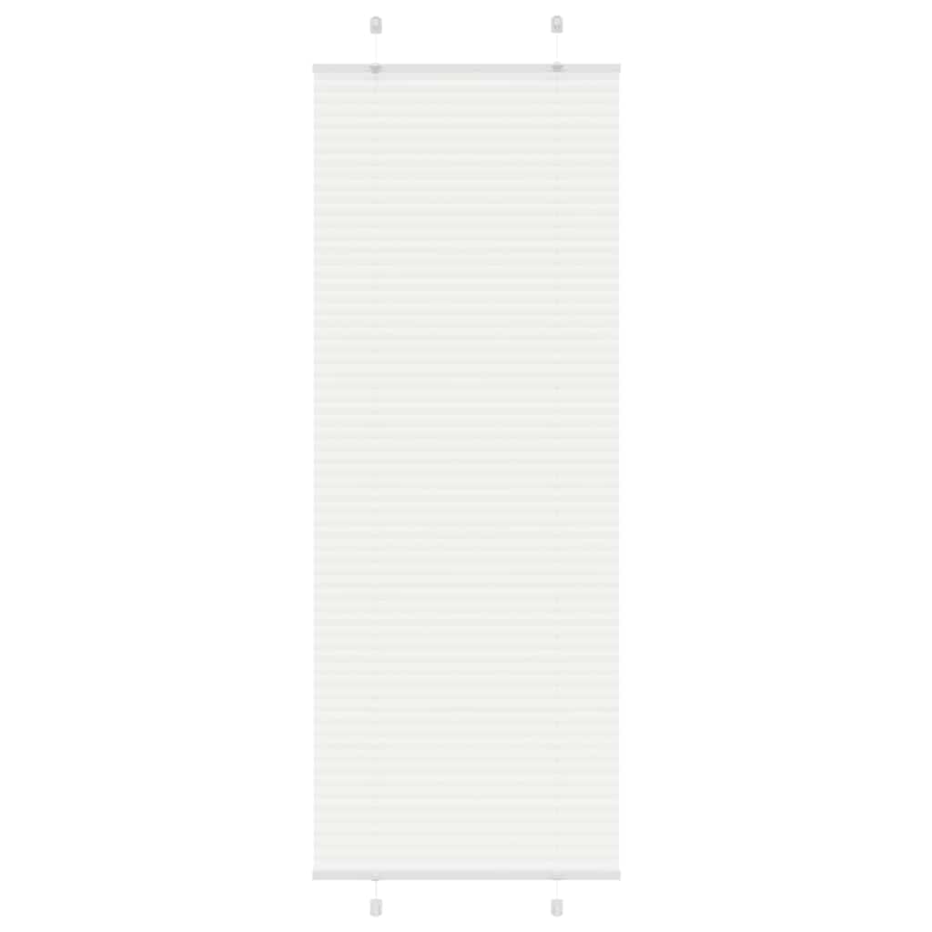 Plissee Stoffbreite 89,4 Cm Polyester Weiß