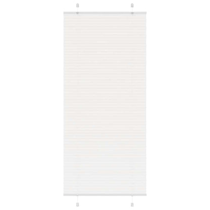 Plissee Stoffbreite 89,4 Cm Polyester Weiß
