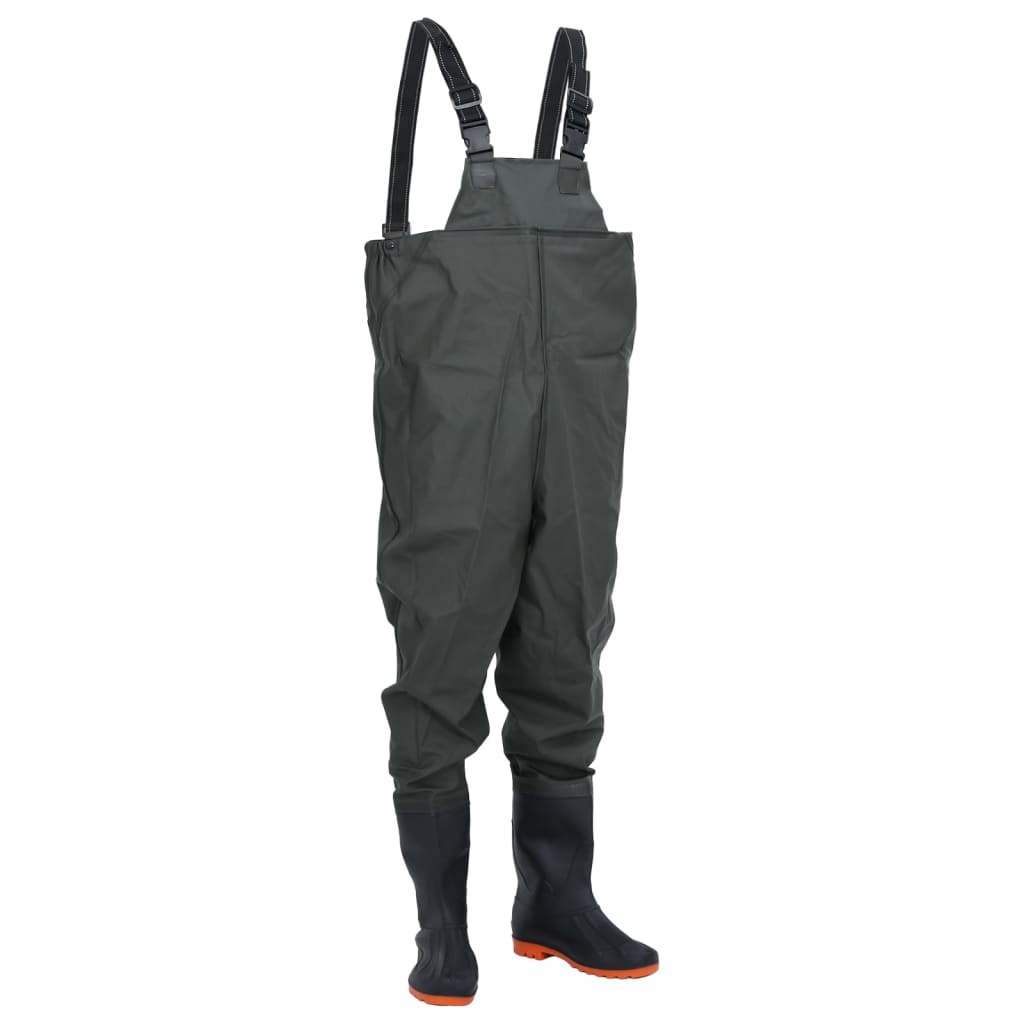 Wathose Mit Stiefeln Pvc-Beschichtetes Polyester Größe 38