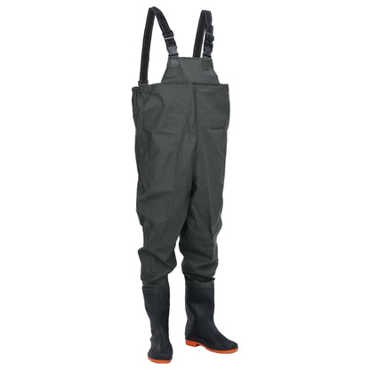 Wathose Mit Stiefeln Pvc-Beschichtetes Polyester Größe 38