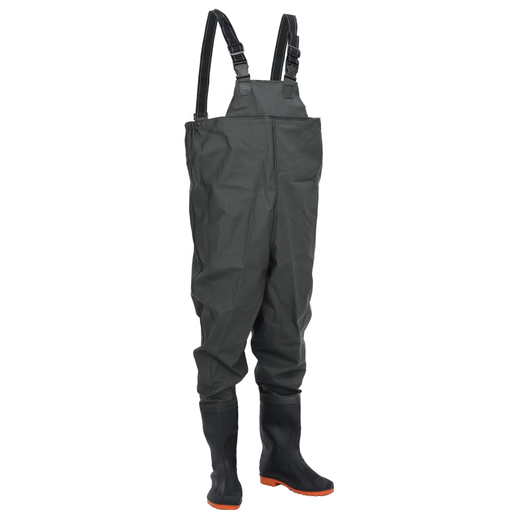Wathose Mit Stiefeln Pvc-Beschichtetes Polyester Größe 38