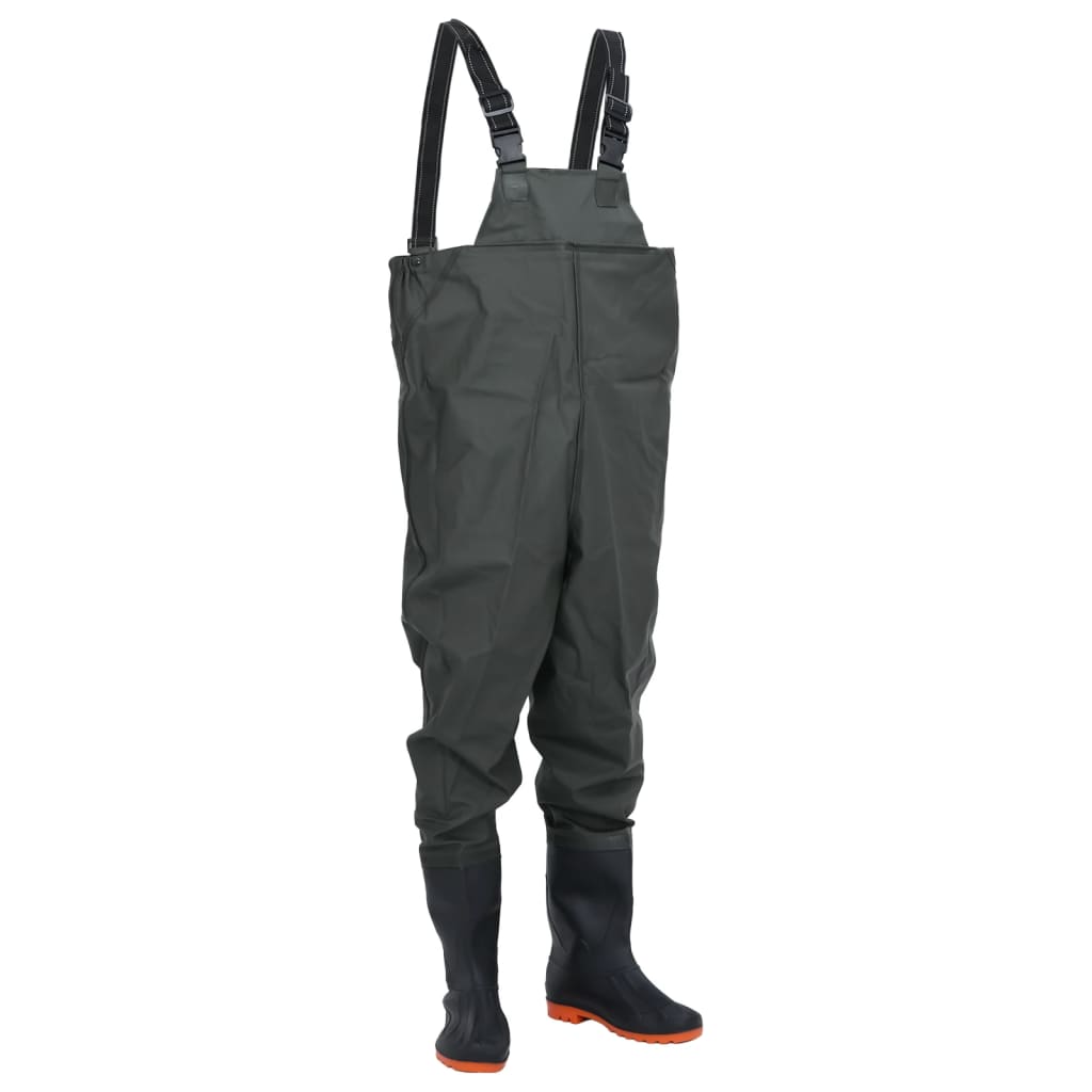 Wathose Mit Stiefeln Pvc-Beschichtetes Polyester Größe 38