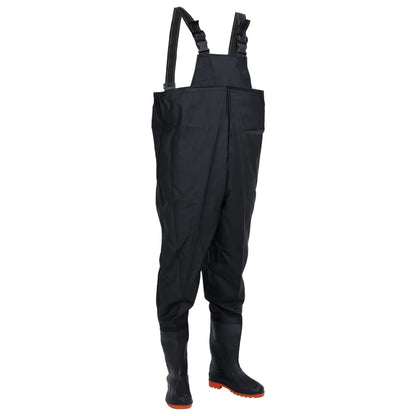 Wathose Mit Stiefeln Pvc-Beschichtetes Polyester Größe 38