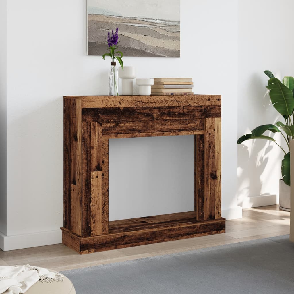 Kaminumrandung -Optik 100X30X87,5 Cm Holzwerkstoff