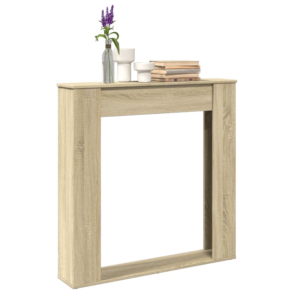 Kaminumrandung 100X20X100 Cm Holzwerkstoff
