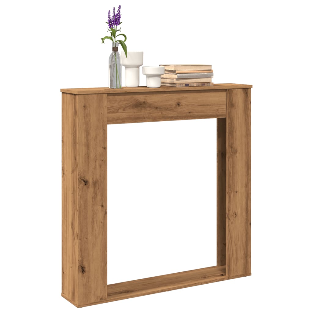 Kaminumrandung 100X20X100 Cm Holzwerkstoff